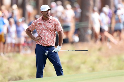 WATCH: Brooks Koepka struggles with putting during practice at the US Open 2024