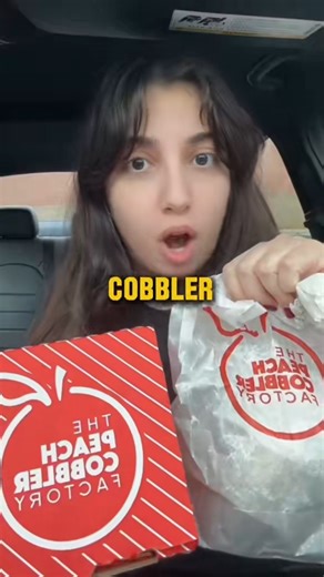 Real reactions 😮‍💨🍑 Real cravings 🍨✨ One bite and it all makes sense. Order Now: bit.ly/getpeachyPCF | Peach Cobbler Factory - Kenosha, WI