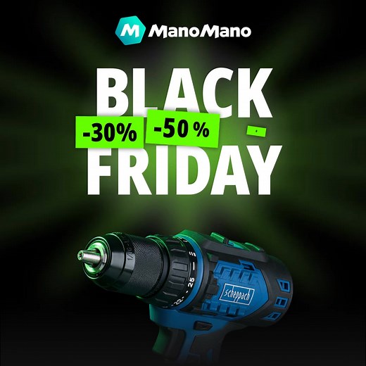 Le Black Friday, c'est sympa... mais le Black Friday ManoMano, c'est encore mieux ! Jusqu'à -50% sur des milliers de produits pour bricoler, jardiner et aménager votre maison. Qu'attendez-vous ? | ManoMano