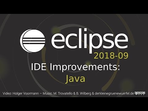 Eclipse 2018-09 IDE Improvements: Java