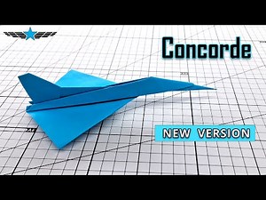 How to Make an Origami Concorde Airplane from A4 Paper | Easy & Fun DIY Project