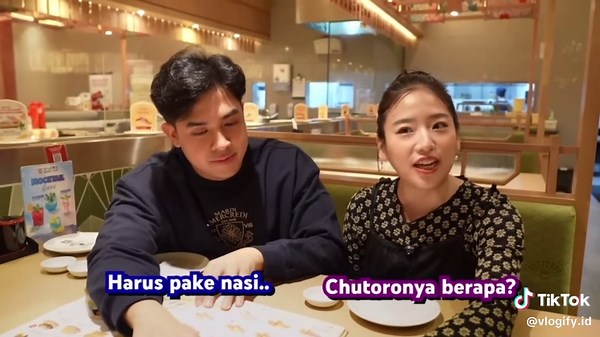 Haruka Makan Sushi Banyak Dalam Mukbang Menarik
