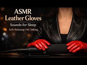ASMR Leather Gloves Sounds for Sleep | Soft Relaxing | No Talking