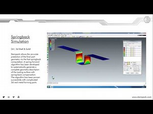 Springback thick sheet simulation in Stampack metal forming