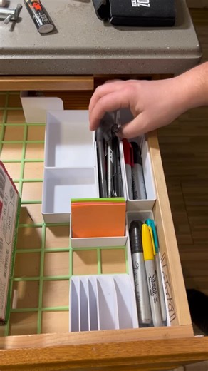 aLustyCrustacean on Instagram: "Implementing our 3D printed inserts into the Gridfinity junk drawer is where this project really starts to come together. After days of printing, we’re finally locking the inserts into the base tray and dialing in a layout that actually works. Gridfinity’s modular design makes it easy to resize, rearrange, and iterate until everything fits the drawer and the tools perfectly. In this video, I show why Gridfinity is such a powerful alternative to off-the-shelf drawe