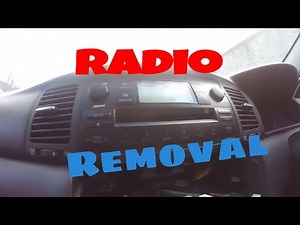 How to remove car radio Toyota corolla
