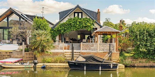 Riverside home on 'extremely sought-after' Thames Island for sale