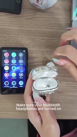 128GB MP3 Player with Bluetooth and WiFi, Android 14, 4GB RAM Portable HiFi Lossless, MP3 & MP4 Player for Kids with 4" Touchscreen, Music Player with Spotify, Amazon Music, Pandora, Play Store, Black