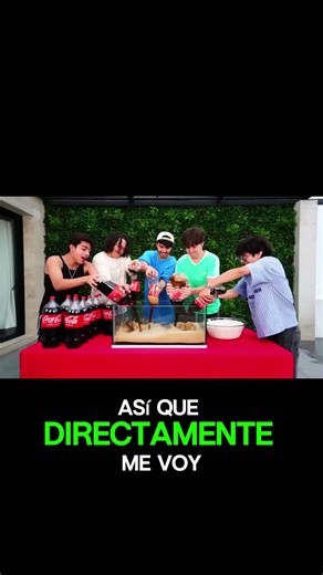 A million Mentos and 50 liters of Coca Cola