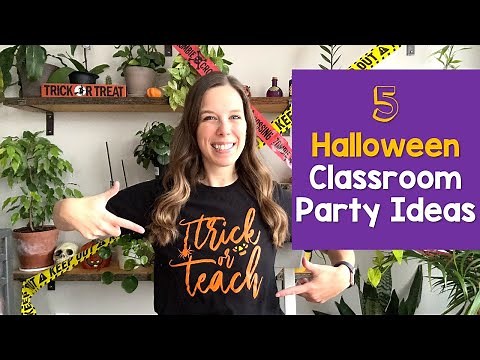 5 Halloween Classroom Party Station Ideas