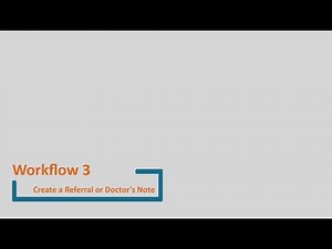 Profile EMR Orientation Workflow 3: Documenting a Patient Visit