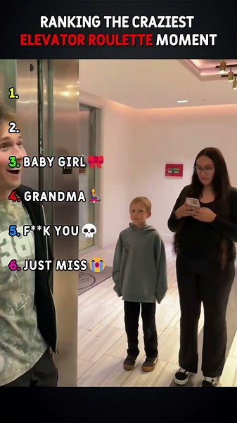 Ranking The Craziest Elevator Moments #shorts #elevator #funny