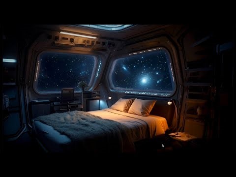 Safe in Space 🌌 | 5 Minutes Deep Space ASMR with Soft Female Voice for Sleep