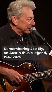 Joe Ely was a beloved Texas musician for five decades. He was the leader of a group of artists raised in Lubbock who made their way to Austin, the “Live Music Capital of the World.” Ely, who died Monday at the age of 78, influenced a generation of songwriters. Instagram Reel produced by @dycannon: Joe Ely’s Studio 1A at @KUTX in February of 2017 | KUT Austin