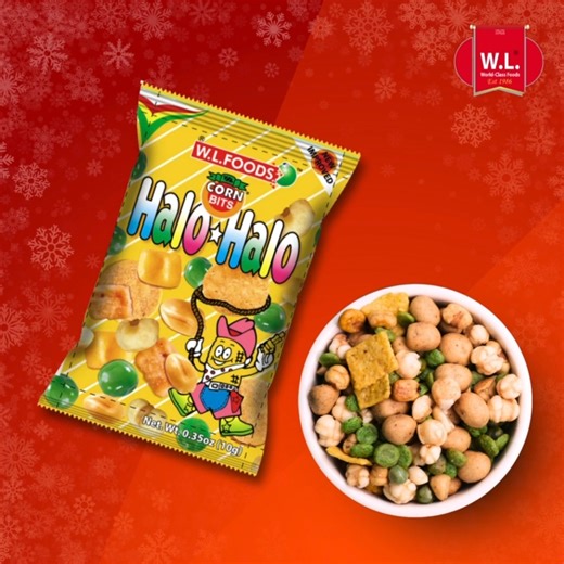 🎅✨ Ho Ho Ho… snack cravings solved! One pack, all the flavors you love = Halo Halo Mix nuts 💯 Perfect for 🎉 Christmas parties, 🎁 merienda moments, or simply everyday holiday snacking. 🥜 Crunch. Share. Celebrate. 🥳 #HaloHaloMixnuts #WLsnacks #WLMerryMunch | W.L. FOODS