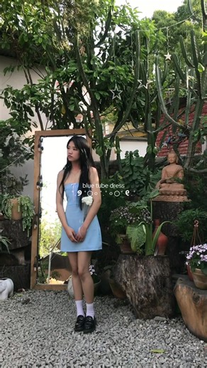 Stylish Blue Tube Dress from Online Clothing Store | Nepal Fashion