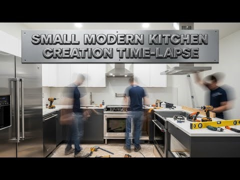 Modern Small Kitchen Renovation | Complete Build Time-Lapse