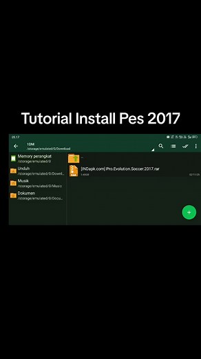 Tutorial Install PES 2017 di Gamehub Emulator