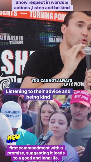 “Commandment with a promise”🥁 It is unique among the Ten Commandments because it includes a promise that "it may go well with you and that you may enjoy long life on the earth”. #Promise #advice #friday #charliekirk #Commandments | Carmelita Tadora Enano