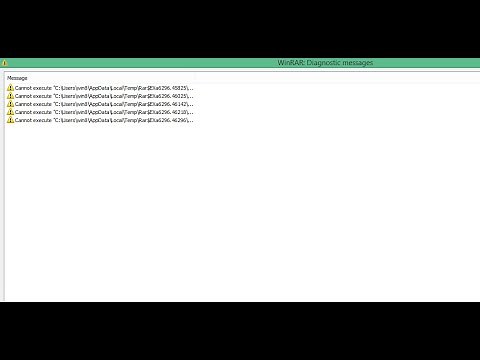 cara mengatasi WinRAR Diagnostic Messages Cannot Execute