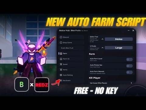 [NEW 🏆] Blox Fruits Script "Redz Hub" NO KEY - Auto Farm, Sea Event, Auto Raid, Fruit Sniper & More.