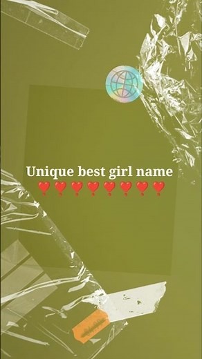 Unique best girl name 😘💕 #shorts