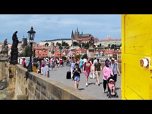【4K Stroll】Charles Bridge - Prague - Czechia / A 15th century stone bridge lined with 30 sculptures
