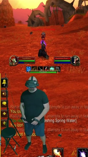 Wow vroleplaying mage #gaming #gamingsetup #vr #wowclassic