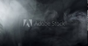 Real smoke clouds swirling in slow motion. Fog or steam like effect on black. Smoke background.