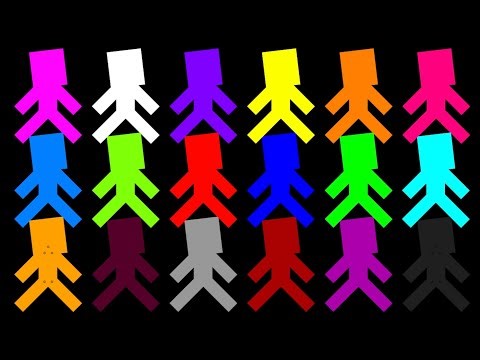 Stickman RTTB Run Race ASMR In Algodoo - Algicosathlon Day 57