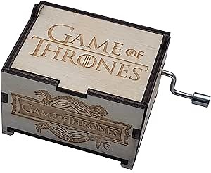 Amazon.com: TheLaser'sEdge Game of Thrones Mini Music Box with “Main Theme” Song, Gifts for Women, Birthday, Christmas (Standard) : Home & Kitchen