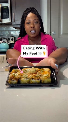 Eating sushi with no hands! 🍣🦶 | Four Nine