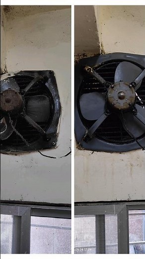 Exhaust fan cleaning 😱💫 #deepclean #kitchen