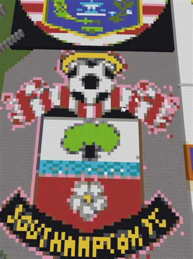 Break one block… Saints revealed 🔴⚪ Minecraft sand art hits different 👀🔥 #SouthamptonFC #SaintsFC #WeMarchOn #UpTheSaints #SFC