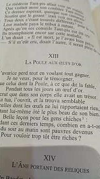 Lecture de la fable: La poule aux oeufs d'or #booktok #books #chat #lecture