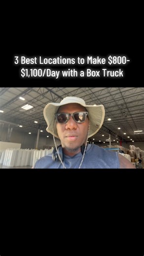 Best places to make money in box truck #boxtruckloads #truckerlife