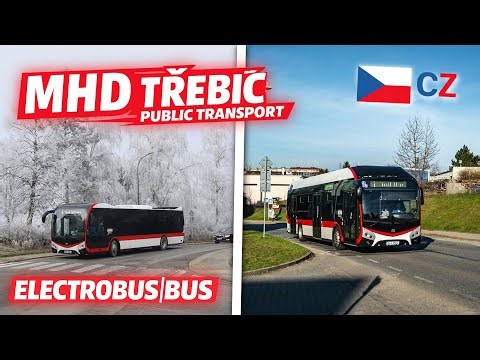ELEKTROBUSY A AUTOBUSY v MHD Třebíč 2025-2026 | ELECTRIC BUSES AND BUSES in Třebíč public transport