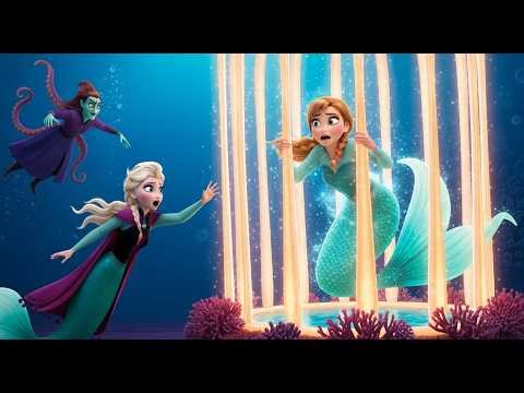 Mermaid Elsa Saves Anna from Evil Octopus Queen 🐙💙 | Underwater Princess Battle Adventure Song
