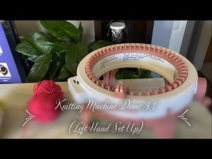 SENTRO Knitting Machine Demo 3.1 Left Hand Set Up