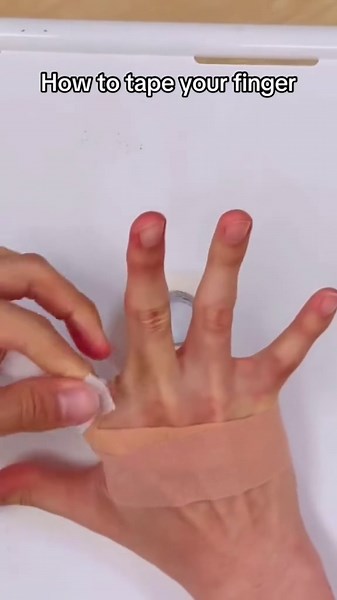 Finger taping techniques for volleyball players