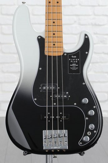 Fender Player Plus Active Precision Bass - Silver Smoke with Maple Fingerboard