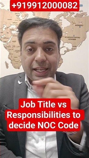 Job Title vs Responsibilities to decide NOC Code