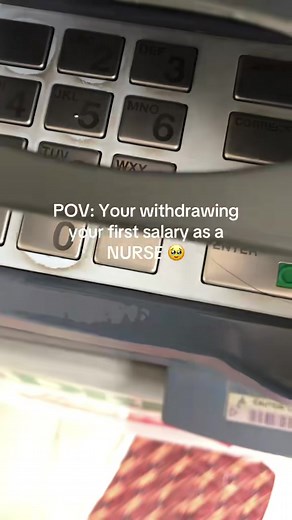 It may not be that much, but its my hard earned money. Proud of you self. Late upload. #fyp #firstsalary #phnurse