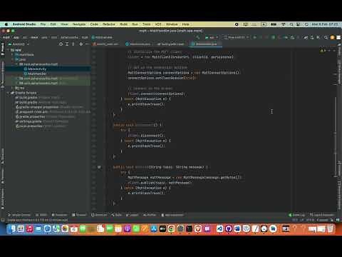 How to connect with MQTT Broker and publish a MQTT Message and Subscribe in Android Studio Java App