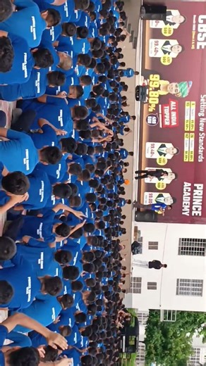 #Morning exercise#assembly #Prince #academy Sikar