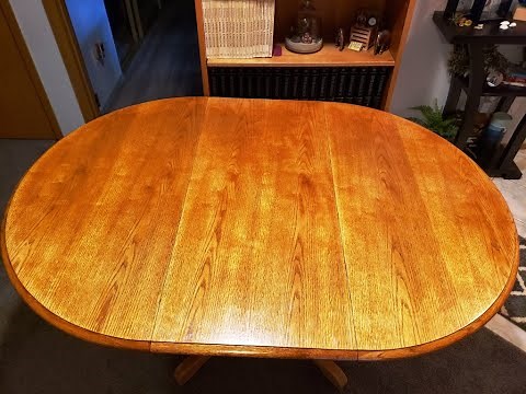 DIY (refinishing a dining room table)