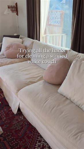 Reviving My White Couch Cushions with Cleaning Hacks