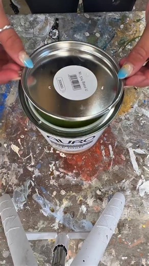 My fave eco eggshell paint that is actually eco friendly. Another hand mix… and then put in the shaker for good measure :) for wood and walls, it over existing paint is fine too. #ecopaint #woodpaint #ecofriendly #livehealthy #chemicalfree | Greenshop Paints
