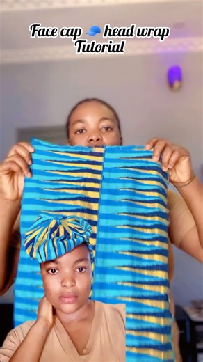 Face cap 🧢 head wrap tutorial