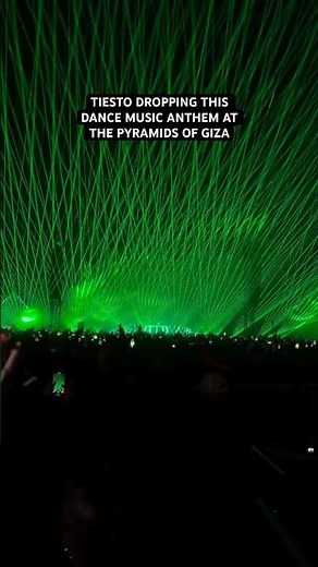 Tiesto dropping an iconic record at the Pyramids of Giza 🔥